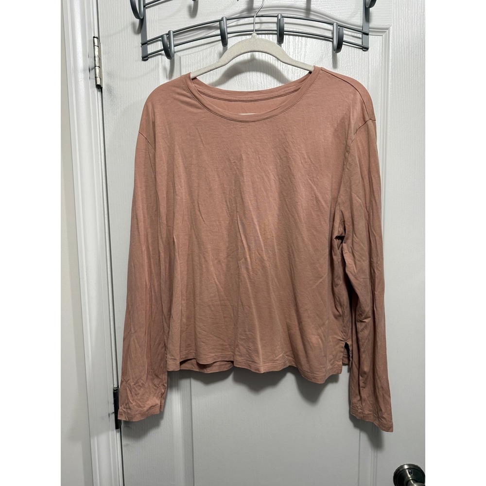 Girlfriend Collective Long‎ Sleeve Top Women's XXL Blush Pink Cupro Cotton Blend